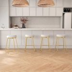 Jane 26"  Luxury Upholstered Stool - Image 2