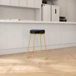 Jane 26"  Luxury Upholstered Stool - Image 4