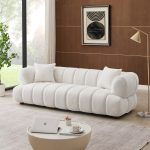 Jasmin 89.7'' Cream Boucle Sofa - Image 2