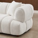 Jasmin 89.7'' Cream Boucle Sofa - Image 5