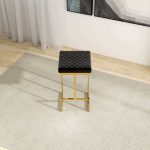 Joel Mid Century Modern Luxury Upholstered Stool - Image 3
