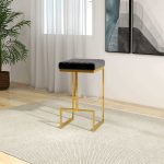 Joel Mid Century Modern Luxury Upholstered Stool - Image 4