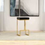 Joel Mid Century Modern Luxury Upholstered Stool - Image 5