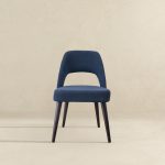 Juliana Mid Century Modern Blue Fabric Dining Chair (Set Of 2) - Image 3