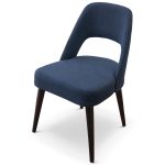 Juliana Mid Century Modern Blue Fabric Dining Chair (Set Of 2) - Image 4