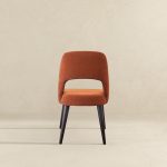 Juliana Mid Century Modern Burnt Orange Fabric Dining Chair (Set Of 2) - Image 5