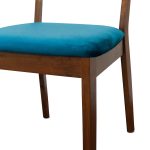Kaden Navy Blue Velvet Dining Chair (Set Of 2) - Image 4