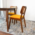 Kaden Orange Velvet Dining Chair (Set Of 2) - Image 2