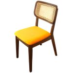 Kaden Orange Velvet Dining Chair (Set Of 2) - Image 3