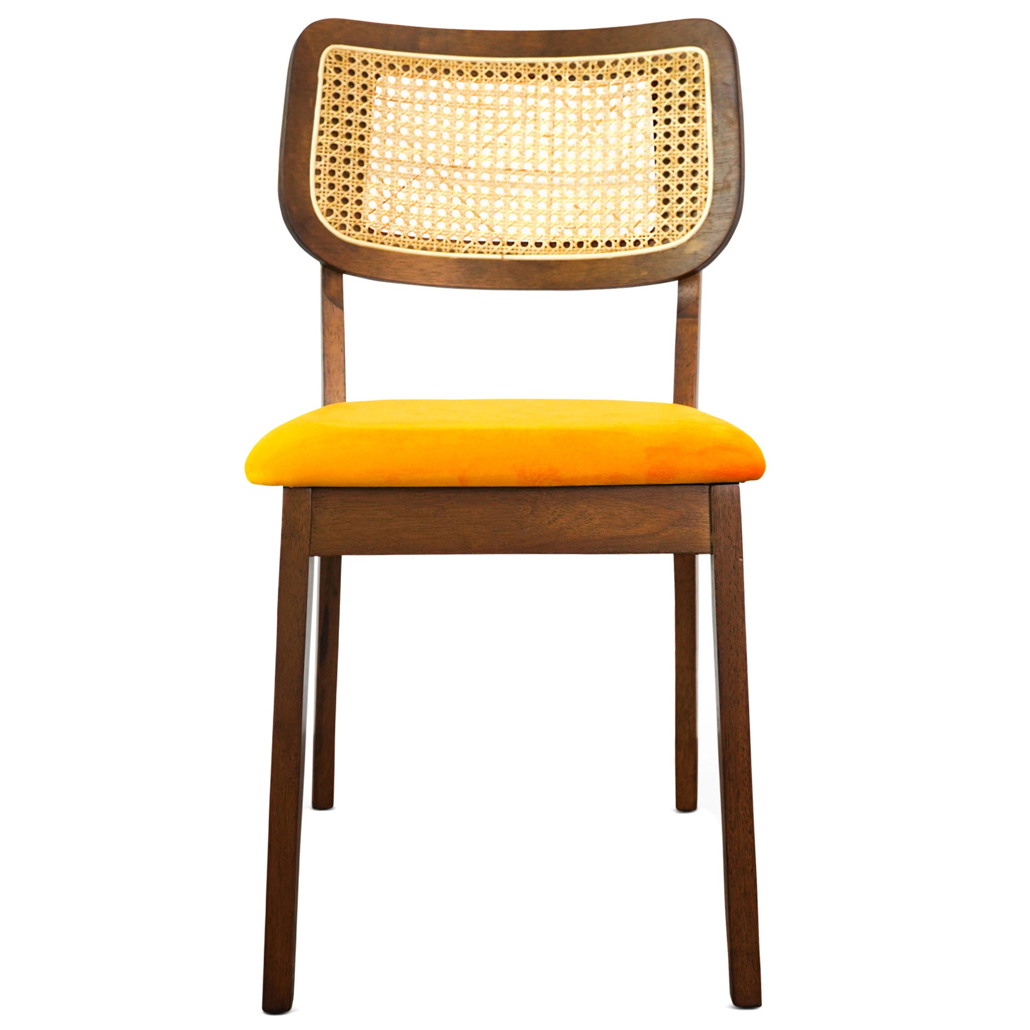 Kaden Orange Velvet Dining Chair (Set Of 2) Kaden Orange Velvet Dining Chair (Set Of 2)