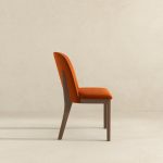 Kaitlyn  Burnt Orange Velvet Dining Chair (Set Of 2) - Image 3