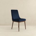 Kate  Dark Blue Fabric Dining Chair (Set Of 2) - Image 3