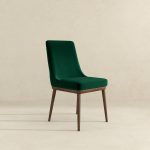 Kate  Green Velvet Solid Wood Dining Chair (Set Of 2) - Image 3