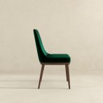 Kate  Green Velvet Solid Wood Dining Chair (Set Of 2) - Image 4