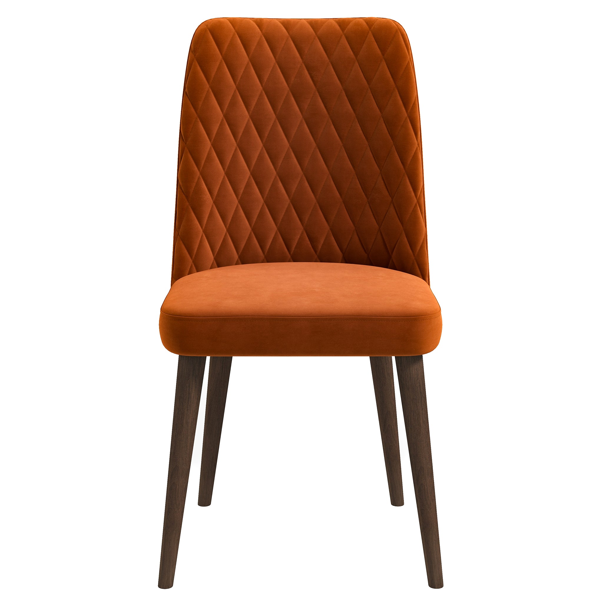 Katie Burnt Orange Velvet Dining Chair (Set Of 2) Katie Burnt Orange Velvet Dining Chair (Set Of 2)