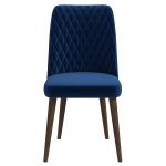 Katie  Navy Blue Velvet Dining Chair (Set Of 2)
