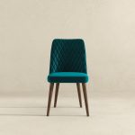 Katie  Teal Velvet Dining Chair (Set Of 2) - Image 2