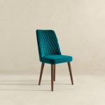 Katie  Teal Velvet Dining Chair (Set Of 2) - Image 3