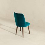 Katie  Teal Velvet Dining Chair (Set Of 2) - Image 5