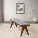 Keira Bench (Grey Fabric) - Image 2