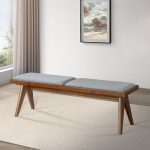 Keira Bench (Grey Fabric) - Image 3