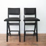 Keira Black PU Bar Stool (Set of 2) - Image 2