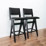 Keira Black PU Bar Stool (Set of 2) - Image 3