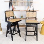 Keira Rattan Bar Stool (Set of 2) - Image 2