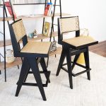 Keira Rattan Bar Stool (Set of 2) - Image 4