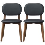 Kelsey  Black Leather Dining Chair (Set Of 2) - Image 5