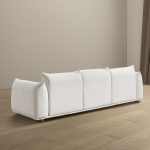 Kely  100'' Cream Boucle Upholstered Sofa - Image 5