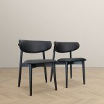 Korbin Black Vegan Leather Dining Chair (Set Of 2) - Image 5