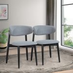 Korbin Grey Fabric Dining Chair (Set of 2) - Image 2