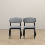 Korbin Grey Fabric Dining Chair (Set of 2) - Image 4