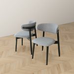 Korbin Grey Fabric Dining Chair (Set of 2) - Image 5