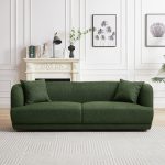 Larisa Mid Century Modern Linen Sofa - Image 2