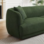 Larisa Mid Century Modern Linen Sofa - Image 3