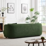 Larisa Mid Century Modern Linen Sofa - Image 4