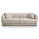 Larisa Mid Century Modern Linen Sofa - Image 5