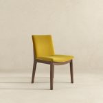 Laura  Gold Velvet Solid Wood Dining Chair (Set Of 2) - Image 5