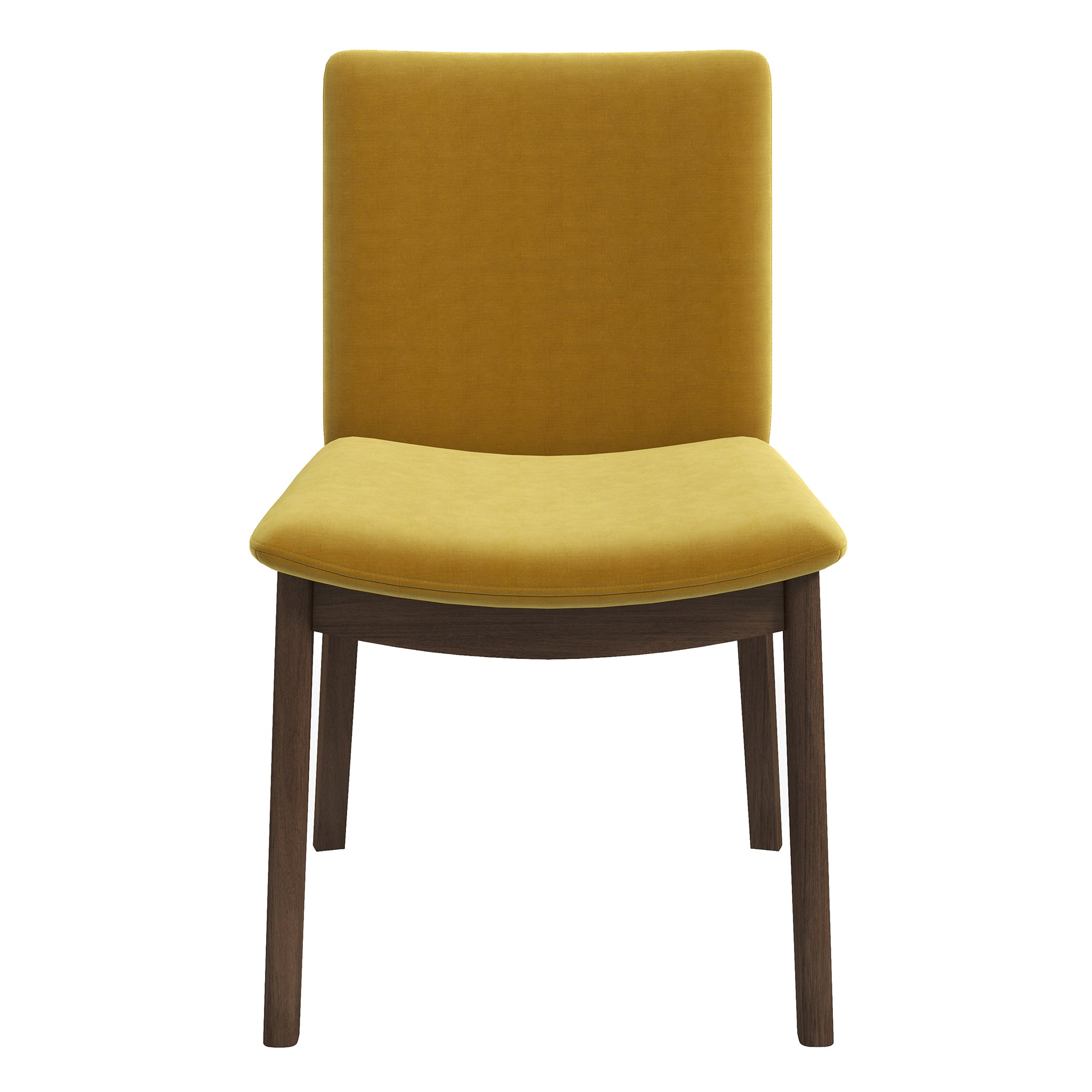 Laura Gold Velvet Solid Wood Dining Chair (Set Of 2) Laura Gold Velvet Solid Wood Dining Chair (Set Of 2)