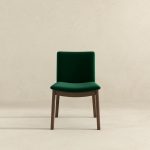 Laura  Green Velvet Solid Wood Dining Chair (Set Of 2) - Image 3
