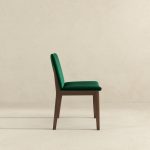 Laura  Green Velvet Solid Wood Dining Chair (Set Of 2) - Image 5