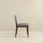Laura  Light Grey Linen Solid Wood Dining Chair (Set Of 2) - Image 5