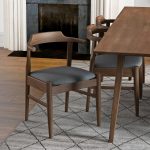 Leon Mid-Century Modern Grey Fabric Dining Chair (Set of 2) - Image 2