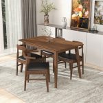 Levi Modern Style Solid Wood Rectangular Dining Kitchen Table 47" - Image 5