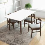 Levi Modern Style Solid Wood Rectangular Dining Kitchen Table 63" - Image 3