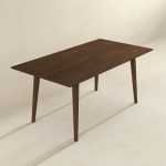 Levi Modern Style Solid Wood Rectangular Dining Kitchen Table 63" - Image 5
