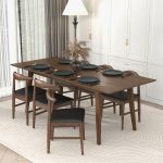Levi Modern Style Solid Wood Rectangular Dining Kitchen Table 86" - Image 2