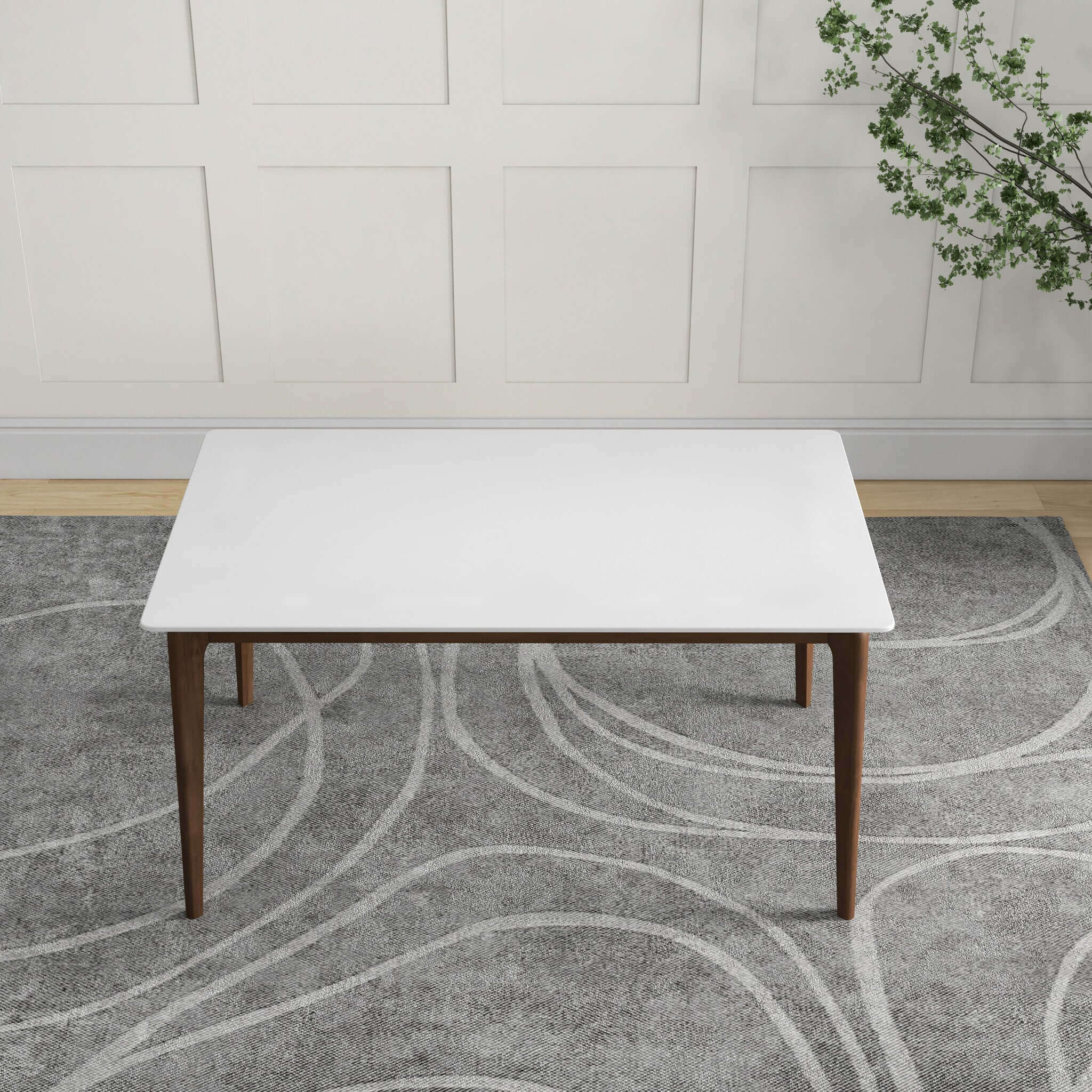 Lindsey Solid Wood White Top Dining Table Lindsey Solid Wood White Top Dining Table